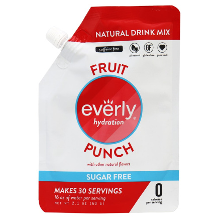 Everly Sugar-Free Drink Mix Fruit Punch, 30 Servings