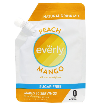 Everly Sugar-Free Drink Mix Peach Mango, 30 Servings