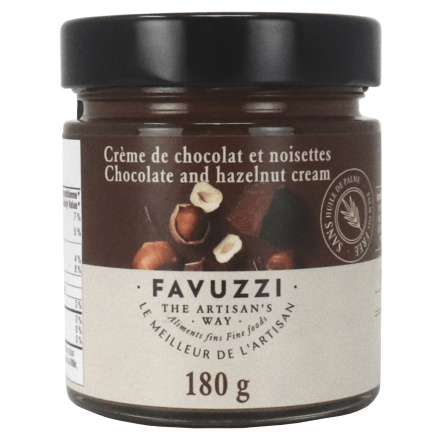 Front of Favuzzi Artisanal Chocolate And Hazelnut Cream