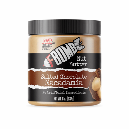 FBomb Salted Chocolate Macadamia Nut Butter, 227g