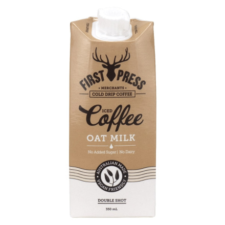 Front of First Press Cold Drip Oat Milk Iced Coffee