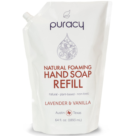 Puracy Natural Foaming Hand Soap Refill, 1893ml