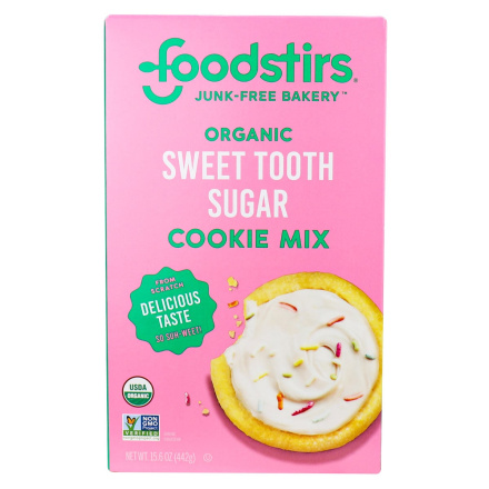 Front of Foodstirs Organic Sweet Tooth Sugar Cookie Mix, 442g