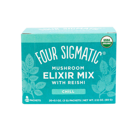 Four Sigmatic Calm Organic Elixir Mix with Reishi Mushroom & Tulsi - 20 Packets