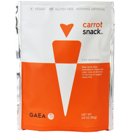 Gaea Marinated Carrot in Extra Virgin Olive Oil & Lemon Snack Pack, 80g