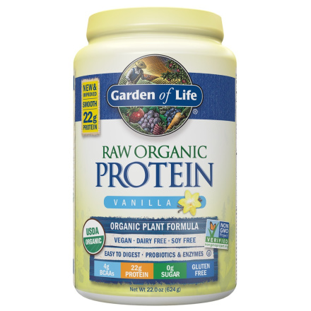 Garden of Life Raw Organic Protein Vanilla, 624g