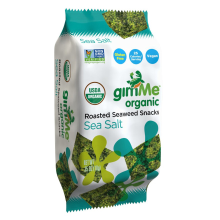 GimMe Organic Roasted Seaweed Sea Salt, 10g
