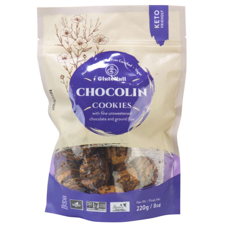GluteNull Grain-Free Paleo Cookies Chocolin, 220g