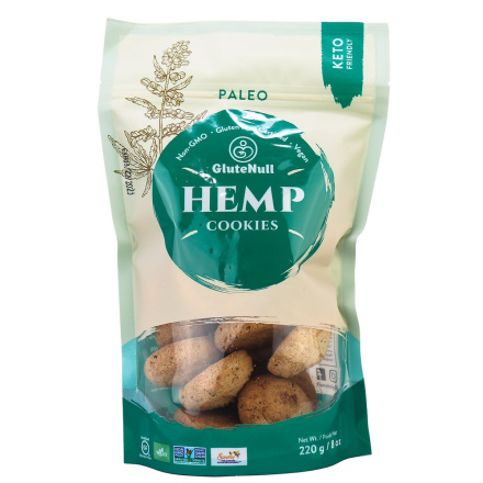 GluteNull Grain-Free Paleo Cookies Hemp, 220g