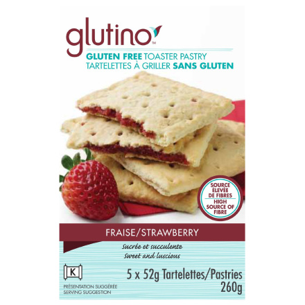 Glutino Gluten-Free Strawberry Toaster Pastry, 260g