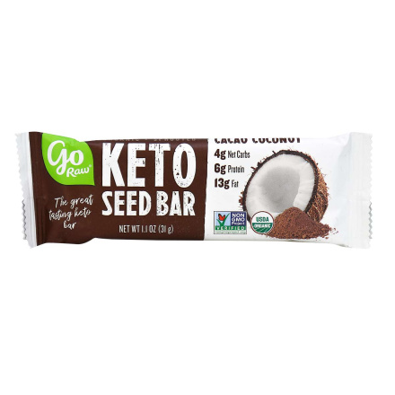 Go Raw Keto Seed Bar Cacao Coconut, 31g