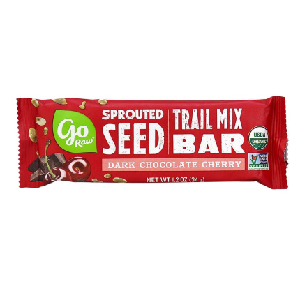 Go Raw Sprouted Seed Trail Mix Bar Dark Chocolate Cherry, 34g