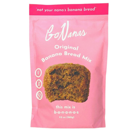Front of Go Nanas Vegan Banana Bread Mix Original