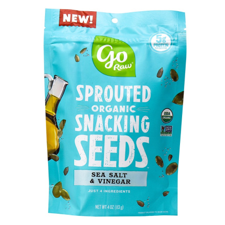Go Raw Organic Sprouted Snacking Seeds Sea Salt & Vinegar, 113g