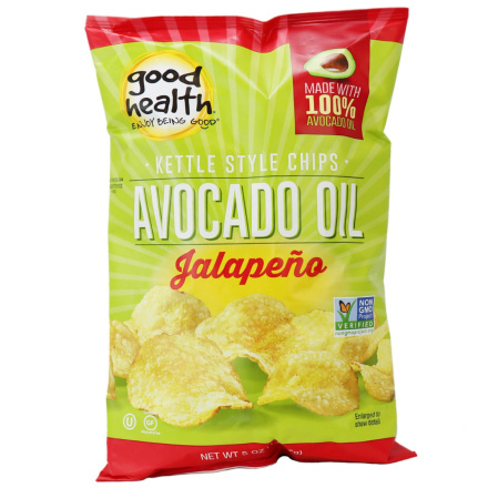 Good Health Avocado Oil Jalapeno Kettle Style Potato Chips, 141g