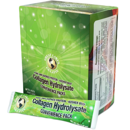 Great Lakes Gelatin Collagen Hydrolysate Convenience Pack, 20 Count