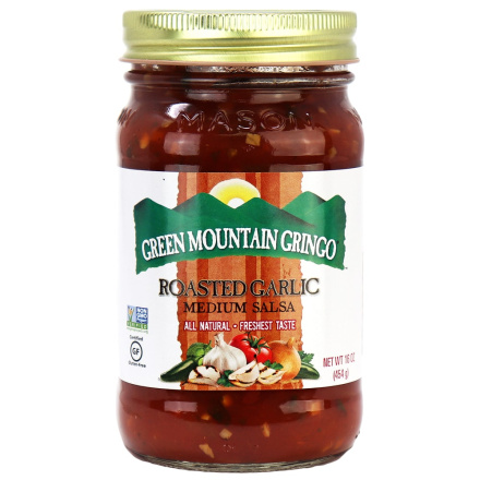 Green Mountain Gringo Roasted Garlic Salsa, 454g