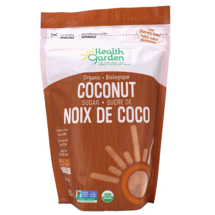 Front of Health Garden Organic Coconut Sugar, 453g
