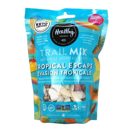 Front of Healthy Crunch Trail Mix Tropical Escape