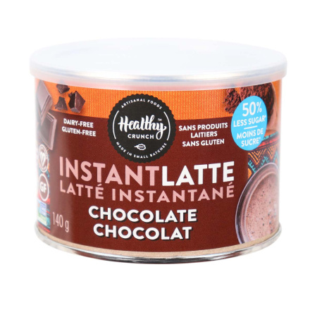 Front of Healthy Crunch Instant Latte Chocolate, 140g