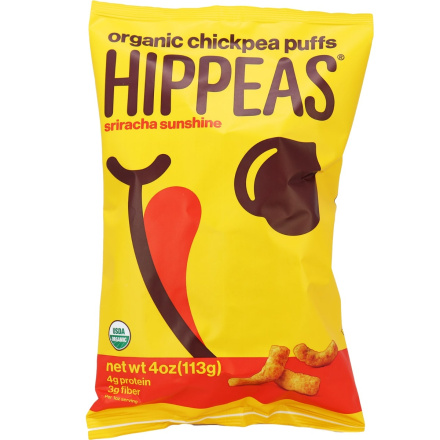Hippeas Sriracha Sunshine Organic Chickpea Puffs, 113g