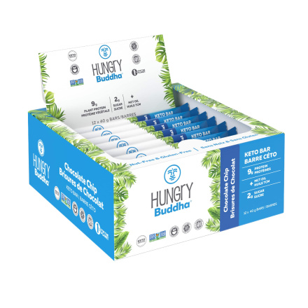 Hungry Buddha Chocolate Chip Keto Bars, 12 Bars