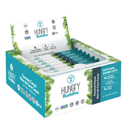 Hungry Buddha Coconut Cocoa Keto Bars, 12 Bars