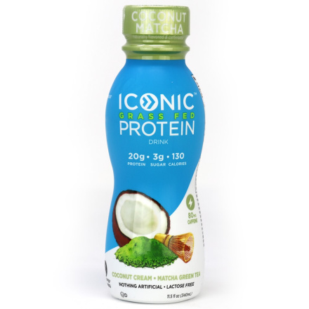 Iconic Protein Coconut Matcha Grass-Fed Protein Drink, 340ml