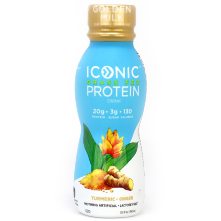 Iconic Protein Golden Milk Grass-Fed Protein Drink, 340ml