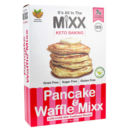 Front of It’s All In The Mixx Keto Pancake & Waffle Mixx, 226g