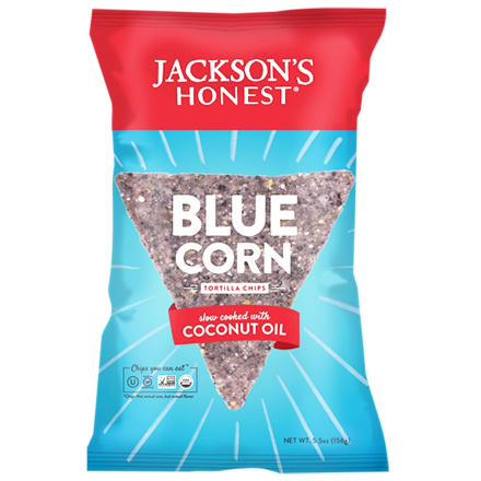 Jackson's Honest Organic Blue Corn Tortilla Chips, 156g