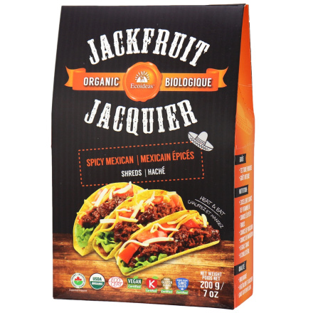 Ecoideas Organic Jackfruit Spicy Mexican Shreds, 200g