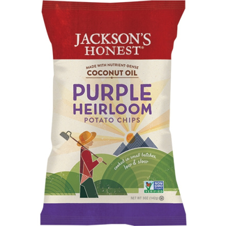 Jackson's Honest Purple Heirloom Potato Chips, 142g