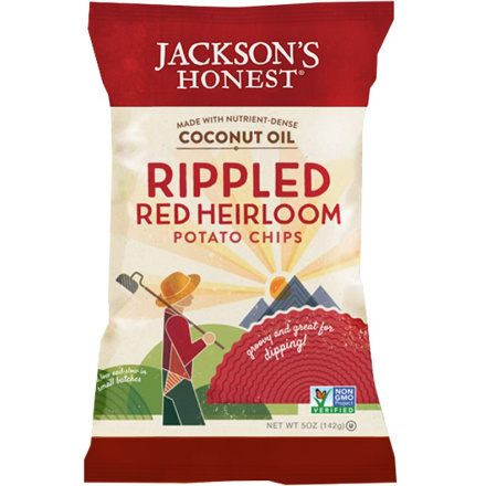 Jackson's Honest Rippled Red Heirloom Potato Chips, 142g