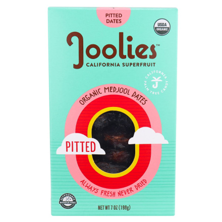 Front of Joolies Organic Medjool Pitted Dates, 198g