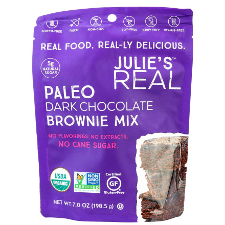 Julie's Real Grain-Free Paleo Dark Chocolate Brownie Mix, 198g