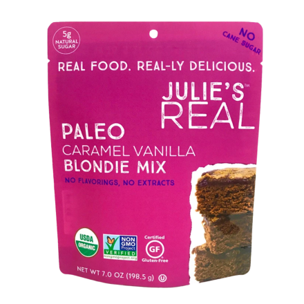 Julie's Real Grain-Free Paleo Caramel Vanilla Blondie Mix, 198g