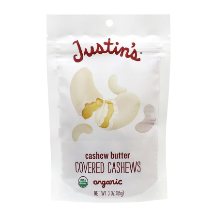 Justin’s Cashew Butter Covered Cashews, 85g 