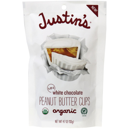 Justin's Mini White Chocolate Peanut Butter Cups, 133g