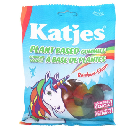 Front of Katjes Gelatin-Free Plant-Based Gummies Rainbow