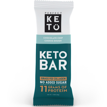 Perfect Keto Bar Chocolate Chip Cookie Dough, 1 Bar