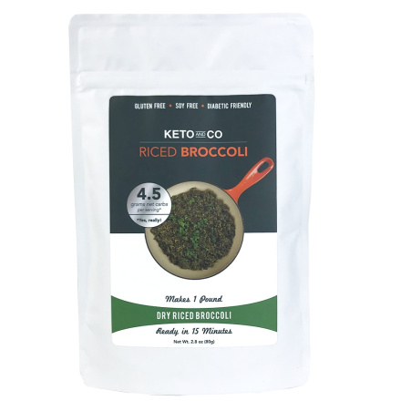 Keto & Co Dry Riced Broccoli (Makes 1 Pound), 80g