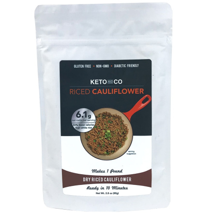 Keto & Co Dry Riced Cauliflower (Makes 1 Pound), 80g