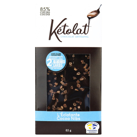 Ketolat Artisan Chocolate Cocoa Nibs, 85g