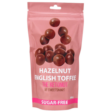 Front of The Ketonut Sugar-Free Fat Bombs Hazelnut English Toffee