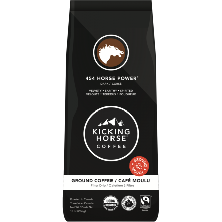 Kicking Horse 454 Horse Power Ground Coffee Dark Roast, 284g