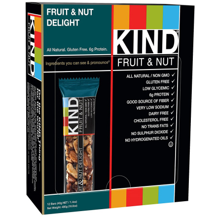 Kind Fruit & Nut Delight Bar, 12 Bars