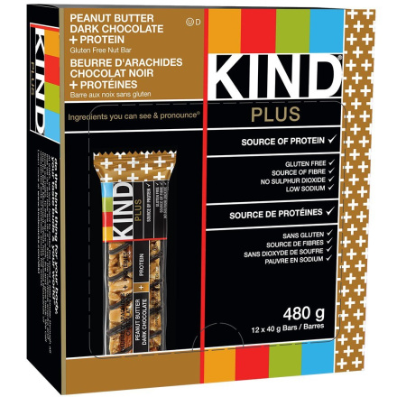Kind Peanut Butter and Dark Chocolate Protein Bar, 12 Bars