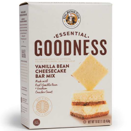 King Arthur Flour Vanilla Bean Cheesecake Bar Mix, 454g
