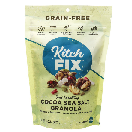 Kitchfix Grain-Free Low-Carb Granola Cocoa Sea Salt, 227g